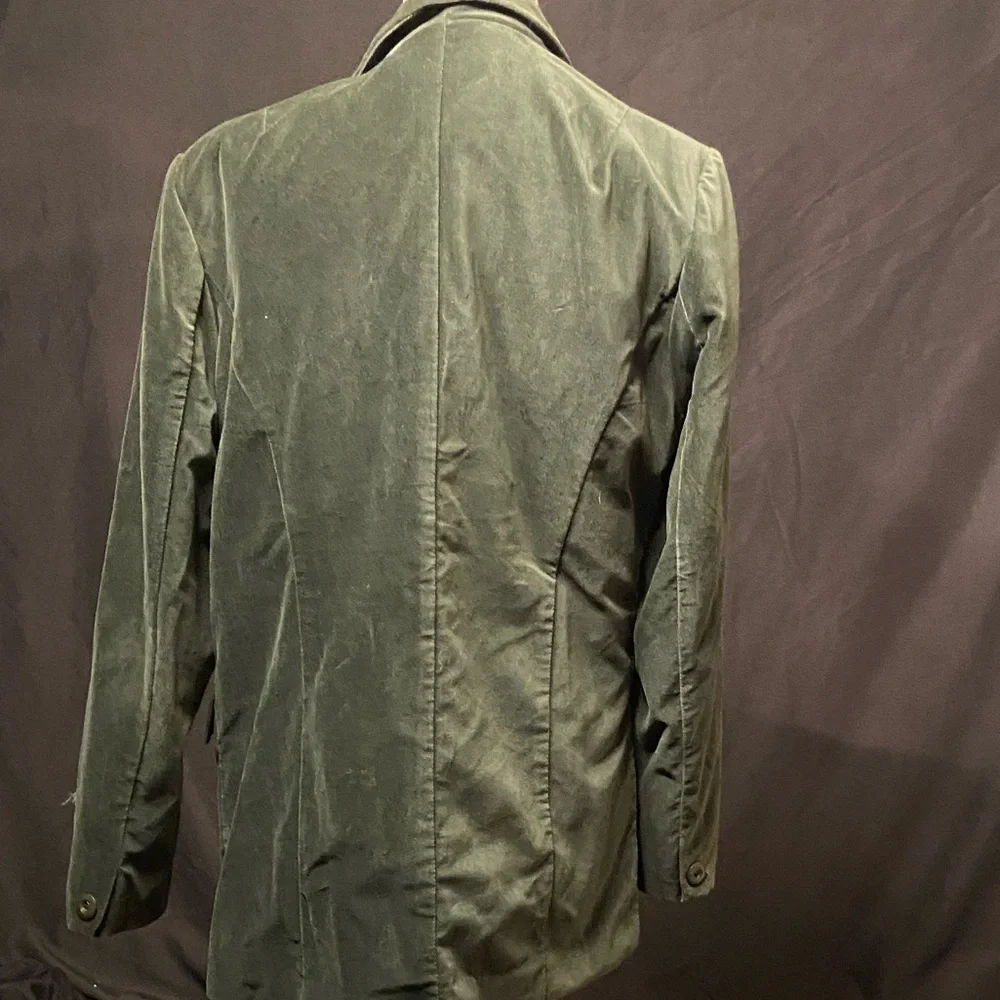 Denim&Co Dark Green Velvet Blazer Jacket - Picture 6 of 11